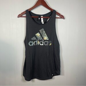 Adidas Grey Workout Athletic Running Tank Top Size Small